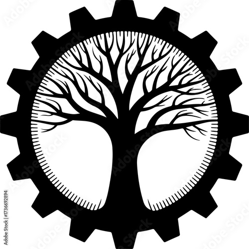 The Intersection of Nature and Industry A Symbol of Growth and Innovation