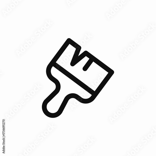 painting brush icon sign vector