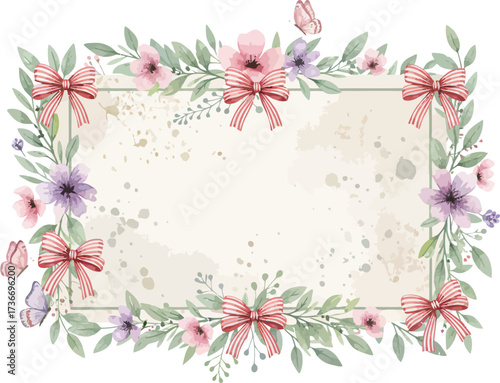 Beautiful Watercolor Frame Illustration