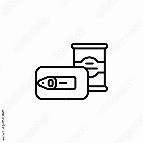canned food icon sign vector