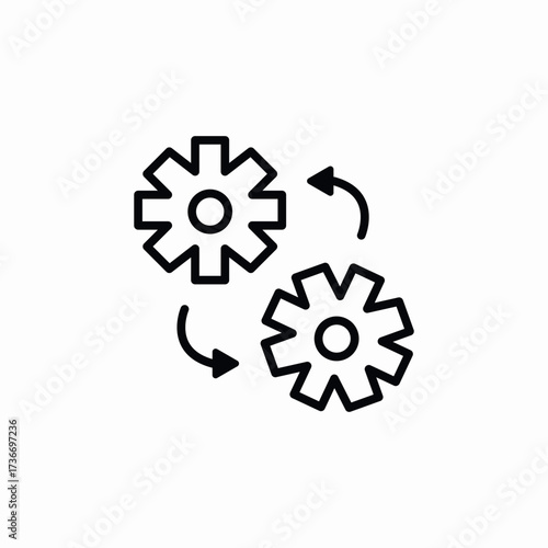 configuration settings icon sign vector