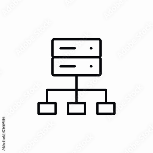 server connection icon sign vector