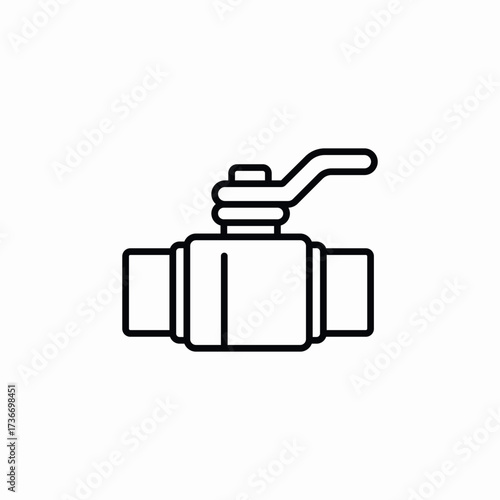 water pipe valve icon sign vector