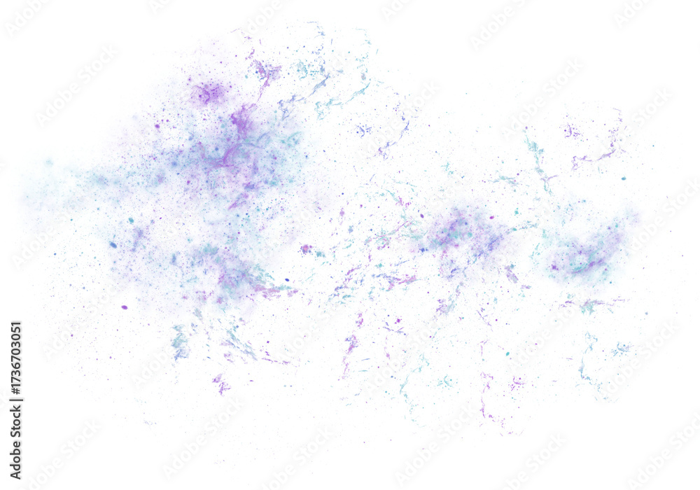 Obraz premium Abstract Galaxy Nebula in Blue and Purple PNG Transparent Background