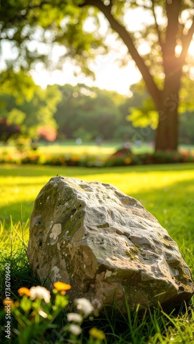 Park rock, sunny day
