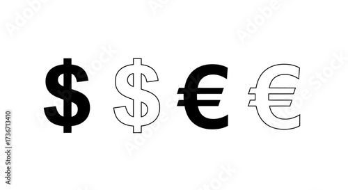 A collection of symbols representing global currencies and financial transactions