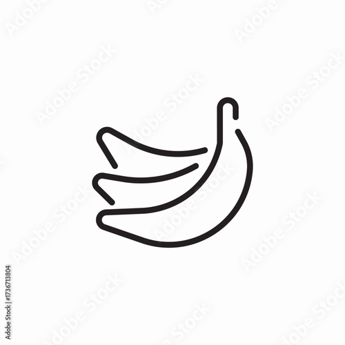 banana set icon sign vector