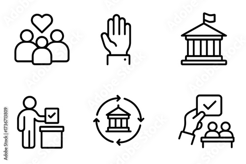 Community engagement through voting and civic participation in a modern democratic society