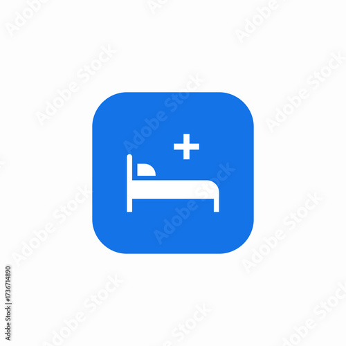 patient clinic icon sign vector