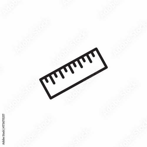 ruler measure icon sign vector