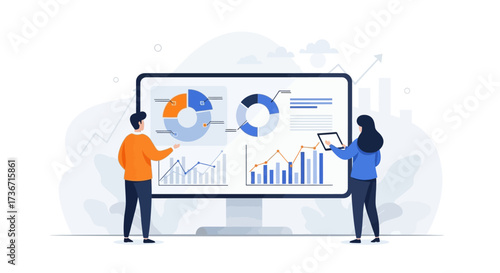Analyzing Financial Data and Business Performance Through Interactive Charts and Graphs with Professionals
