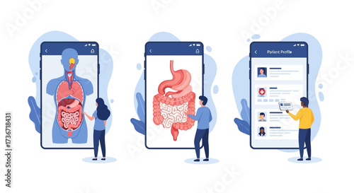 Digital Health Platform Showcasing Human Anatomy and Medical Information Apps for Patient Care and Education