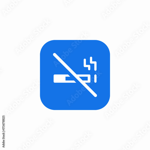 smoking prohibited icon sign vector