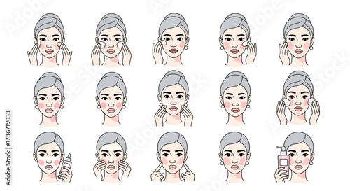 Visual Guide to Facial Massage Techniques for Skin Rejuvenation and Relaxation