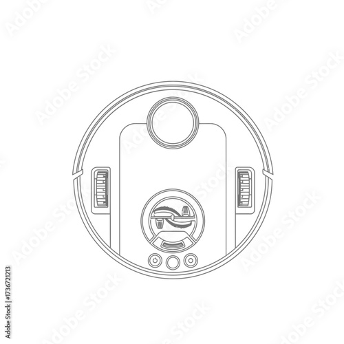 Effortless home cleaning with a sleek automatic robot vacuum cleaner, perfect for modern smart home technology concepts