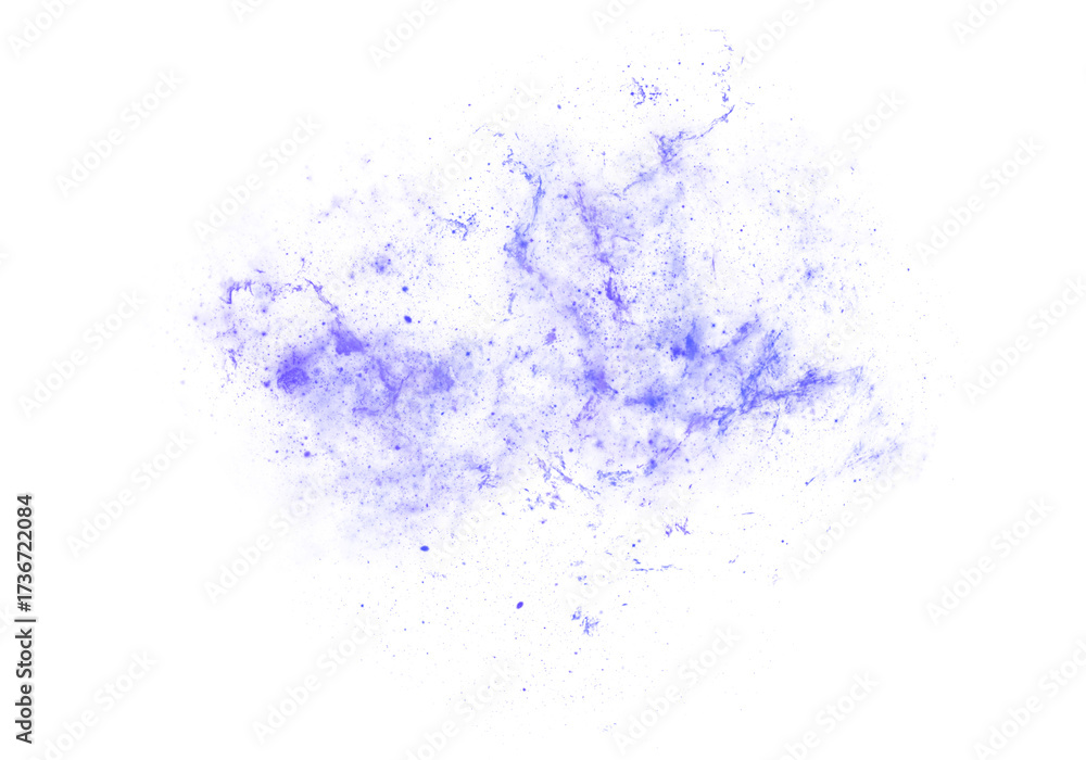 Obraz premium Abstract Galaxy Nebula in Blue and Purple PNG Transparent Background