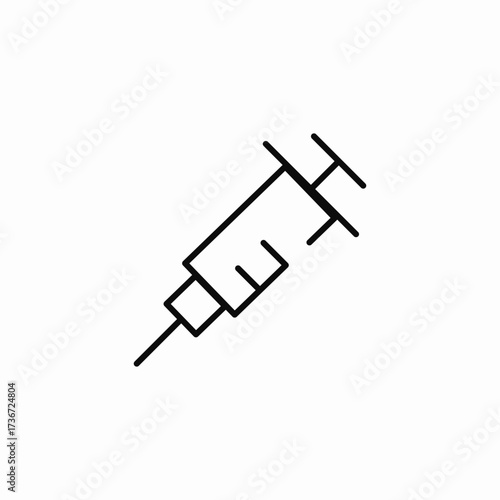 injection needle icon sign vector