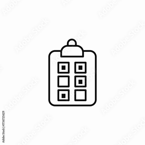 square organize icon sign vector