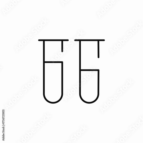 test tubes icon sign vector
