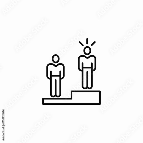 winning person icon sign vector