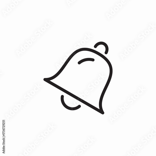 moving bell icon sign vector