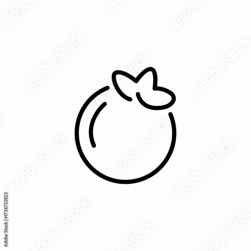 berry fruit icon sign vector