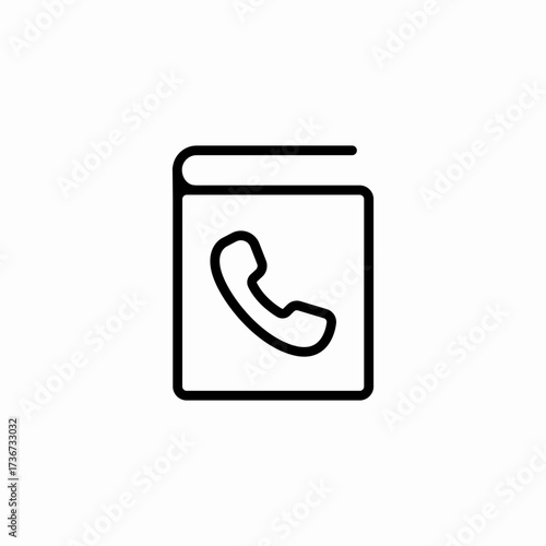contact agenda icon sign vector