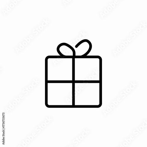 presentbox icon sign vector