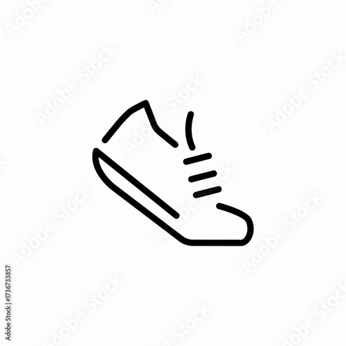 shoe running icon sign vector
