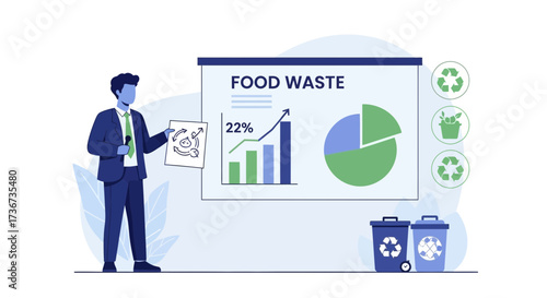 Presentation About Food Waste And Recycling To Promote Environmental Consciousness