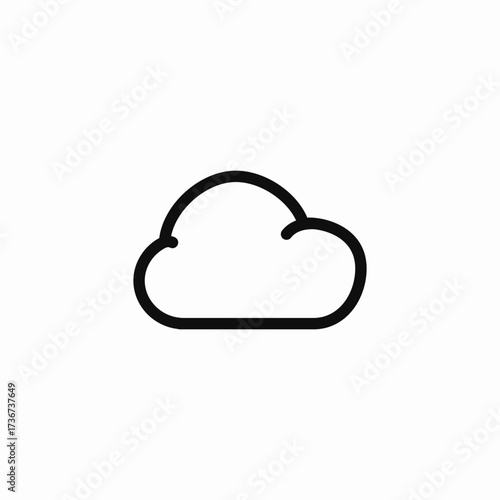 cloudy sky weather icon sign vector