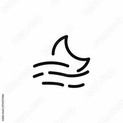 foggy night icon sign vector