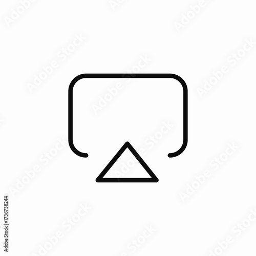 screen share icon sign vector