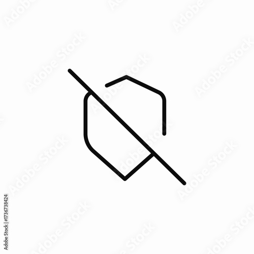 unprotected content icon sign vector