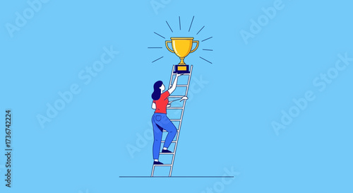 Reaching The Summit: An Aspiring Achiever's Determination To Grasp Success