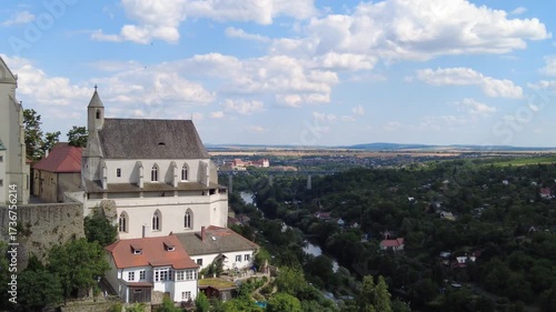 Znojmo, Czech Republic - August 10, 2025: Cityscape. Urban architecture. Street view