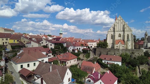 Znojmo, Czech Republic - August 10, 2025: Cityscape. Urban architecture. Street view