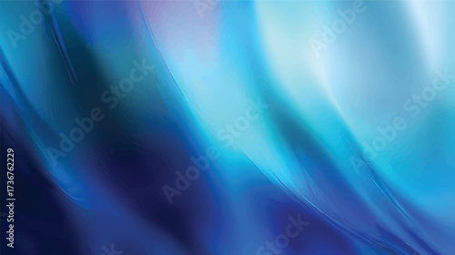 Abstract futuristic glowing neon blue marble lines. Hi speed motion moving concept on bright blue dark background illustration. Water glass effect backdrop