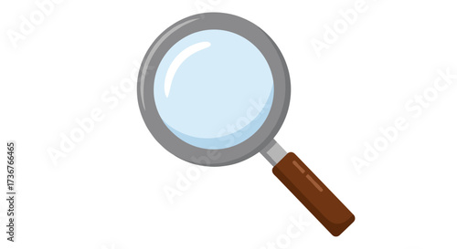 Vector art of magnifying glass