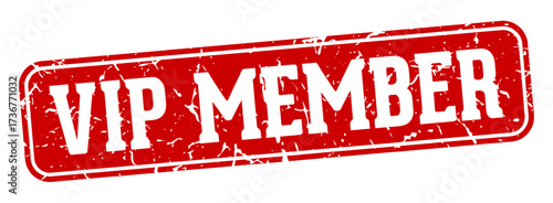 vip member rectangular sign. vip member stamp