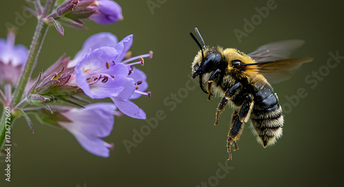 Carpenter Bee in Flight