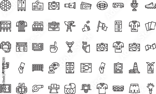 Sports and stadiums Icons Modern Illustration Symbol Design Template for Web and Mobile UI. Editable Stroke Pictogram for Business Projects and Apps.