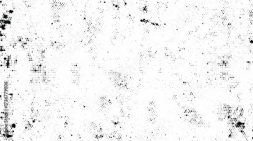Black grunge texture seamless distressed vector background with splatter and scratch effect for poster banner flyer wallpaper print and digital graphic design use