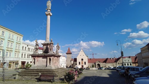 Znojmo, Czech Republic - August 10, 2025: Cityscape. Urban architecture. Street view
