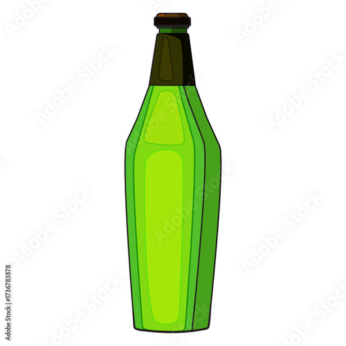 Eco-Friendly Green Glass Bottle