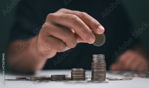 Obraz na plátně Saving money concept