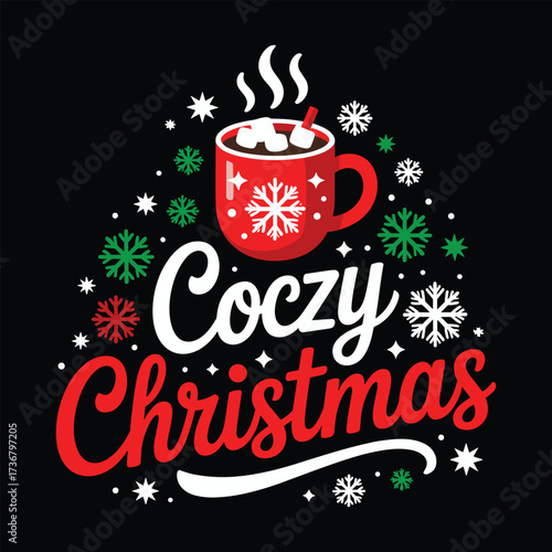 coczy christmas t shirt design