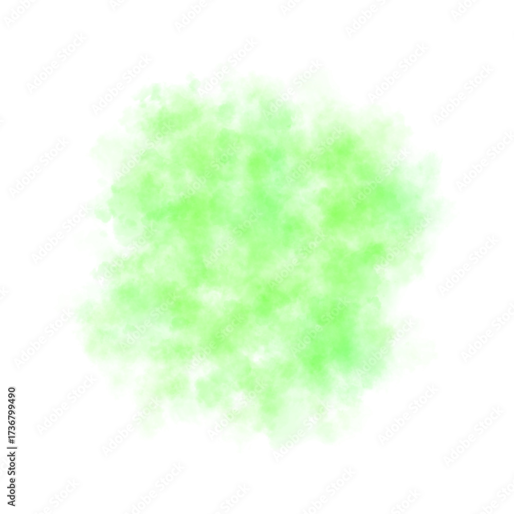Fototapeta premium Green toxic smoke cloud with transparent background, dense poisonous gas effect for explosion or chemical contamination