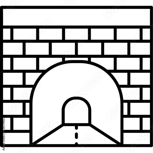 Tunnel Outline Icon