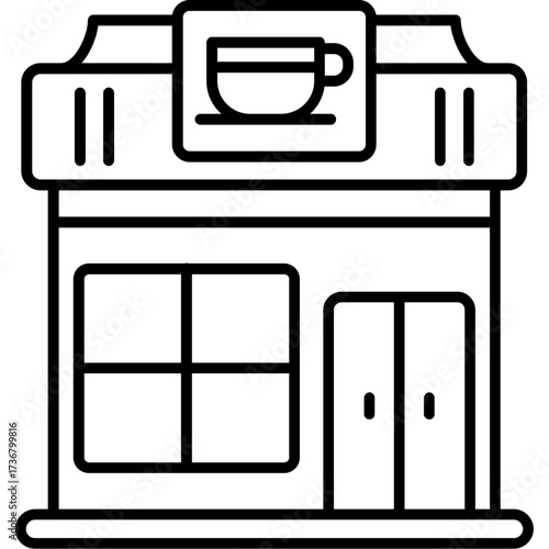 Cafe Outline Icon